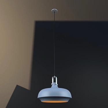 Industrial Loft Pendant Lamp 3D model image 1 