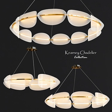 Elegant Kearney Chandelier Collection 3D model image 1 