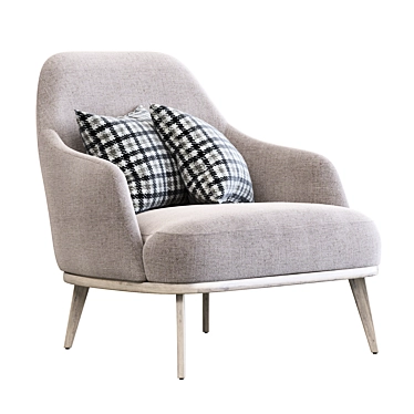 Timeless Armchair Liam - Stylish and Versatile 3D model image 1 