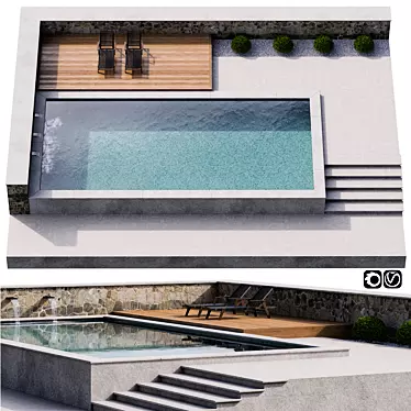Deluxe Pool Oasis 3D model image 1 