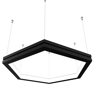 Hexagonal Bone Light 3D model image 1 