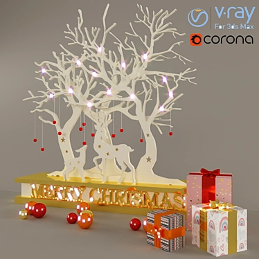 Elegant Decor Set: High-Quality, 3D, Corona 3D model image 1 