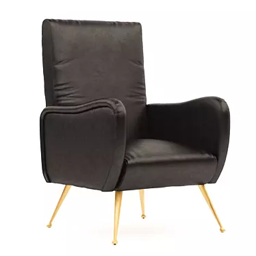 Luxury Turin Leather Chair | Realistic Model 3D model image 1 