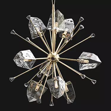 Ice Crystal Chandelier 3D model image 1 