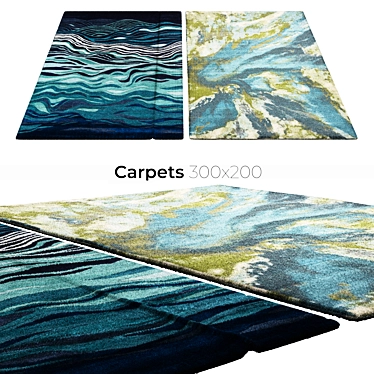 Stylish Interior Carpets 3D model image 1 