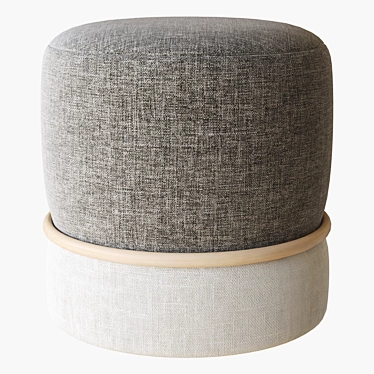 Elegant Anell Pouf: Calligaris 3D model image 1 