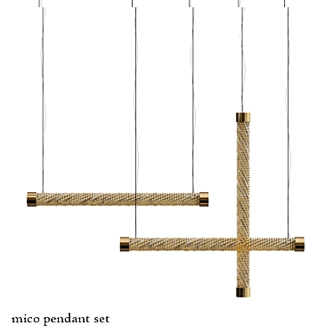 Elegant MICA Pendant Set 3D model image 1 