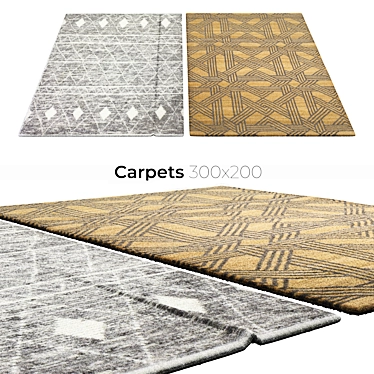 Stylish Home Décor Carpets 3D model image 1 