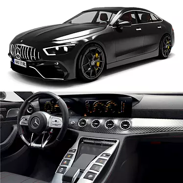 Luxury Performance: Mercedes AMG GT 63 S 3D model image 1 