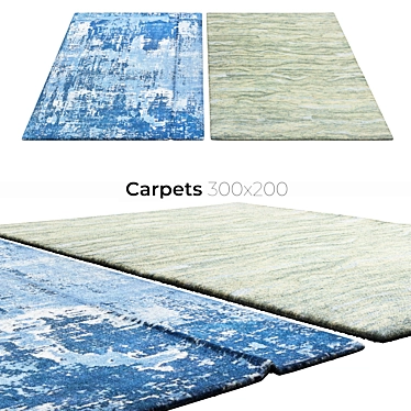 Stylish Interior Carpets 3D model image 1 