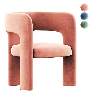 Elegant Dunloe Chair: Sleek Design & Unmatched Comfort 3D model image 1 