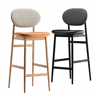 ARIAKE Outline Stool: Versatile Seating Solution 3D model image 1 