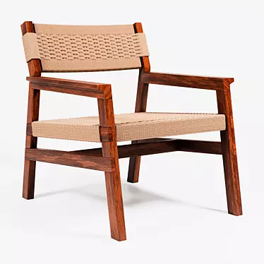 Camu's Pactoki: Mediterranean-Inspired Lounge Chair 3D model image 1 