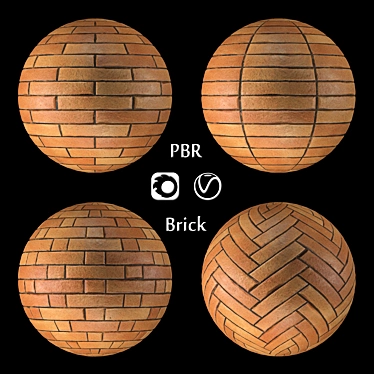 Title: PBR Brick Textures Pack 3D model image 1 