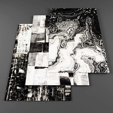 High-Resolution Rugs Set - 4 Pieces 3D model image 1 