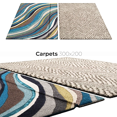 Title: Stylish Interior Carpets 3D model image 1 