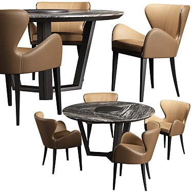 Borzalino Elektra Dining Set 3D model image 1 