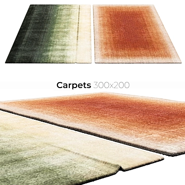 Stylish Interior Carpets 3D model image 1 