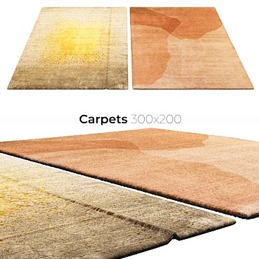 Stylish Interior Carpets 3D model image 1 