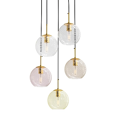 Finnar Glass Pendant Light 3D model image 1 