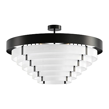 Souda: Designer Ceiling Chandelier 3D model image 1 