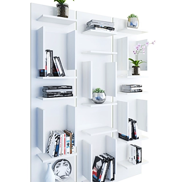 Contemporary Cattelan Italia Bookshelf: Sleek Design, Ample Storage 3D model image 1 