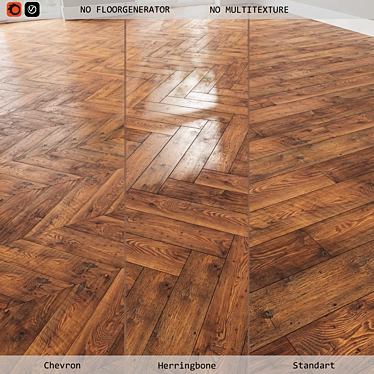 Versatile Chestnut Bakersfield Laminate 3D model image 1 