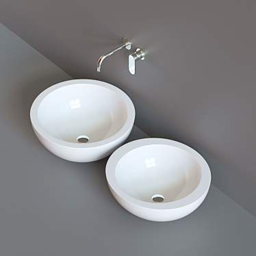 Flaminia FONTE Ceramic Countertop 3D model image 1 