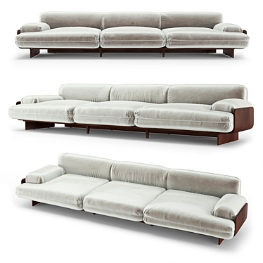 Sophisticated BAXTER BARDOT Sofa 3D model image 1 