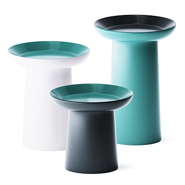 Contemporary FUNGO Round Side Table 3D model image 1 