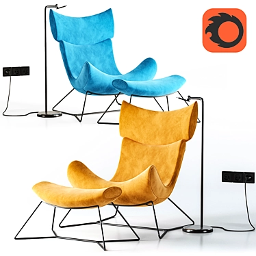 Modern Comfort: Minotti Single Sofa 3D model image 1 