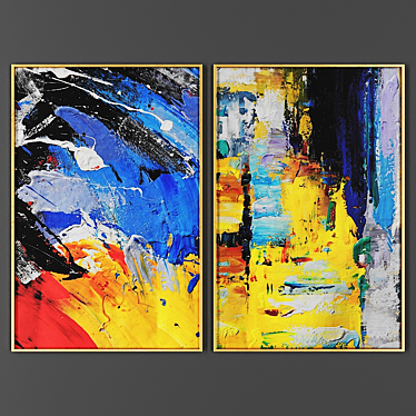 Duo Art Frames Set 3D model image 1 