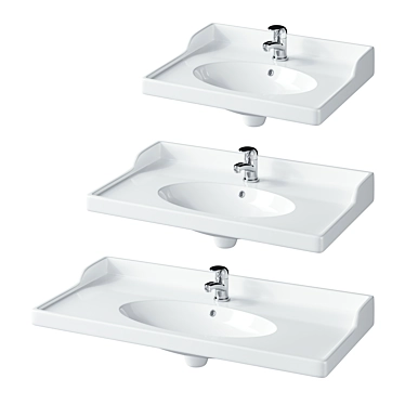RATTVIKEN washbasin in 3 sizes, faucet OLSKAR, IKEA