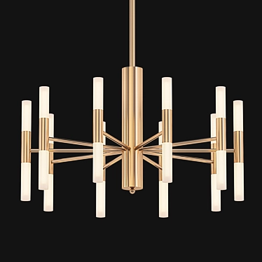 Sleek Sputnik Chandelier 3D model image 1 