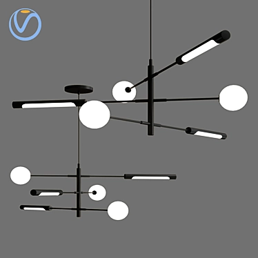 Minimalistic Runna Pendant Lamp 3D model image 1 