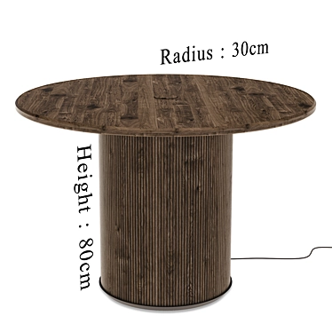 Versatile Round Table 3D model image 1 