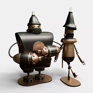 Machinarium Collectible Figurine Set 3D model image 1 