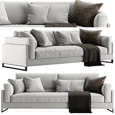 Modern Davis IN Sofa, Frigerio Salotti 3D model image 1 