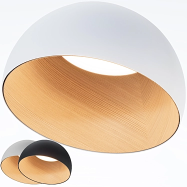 Vibia Duo 4880: Sleek Ceiling Lamp 3D model image 1 