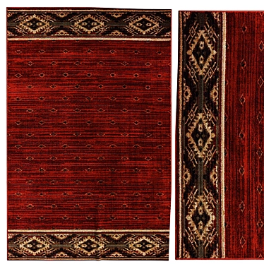 Luxury Handmade Rug | Elegant Design 3D model image 1 