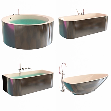 Luxury Rexa Design Bath Set 3D model image 1 