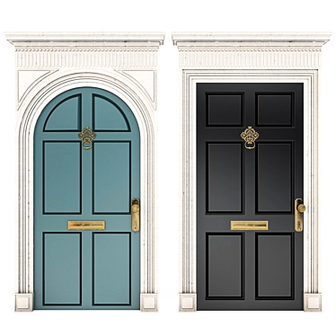  Modern Door Collection: 3D Models & Textures 3D model image 1 