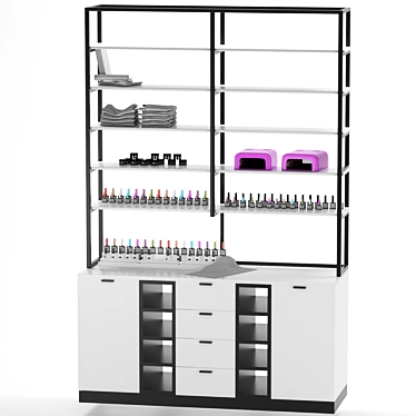 Rack-shelving for salon, office