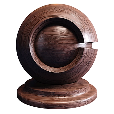 Procedural Veneered Wood Material 3D model image 1 