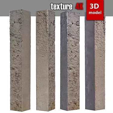 High Detail 3D Column 3D model image 1 