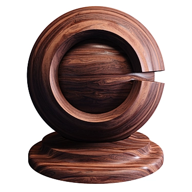 Versatile Veneered Wood Material 3D model image 1 