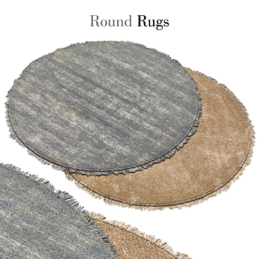 10' Round Rug: Elegant and Versatile 3D model image 1 