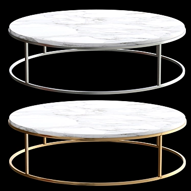 Luxury Marble Coffee Table 3D model image 1 