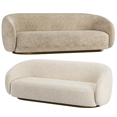 Eichholtz Swivel Brice Sofa: Luxury and Versatility in One 3D model image 1 