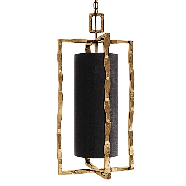 Gilded Giacometti Pendant 3D model image 1 